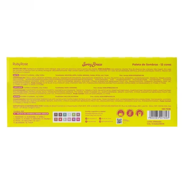 Paleta De Sombras Spring Breeze Hbf538 - Image 3