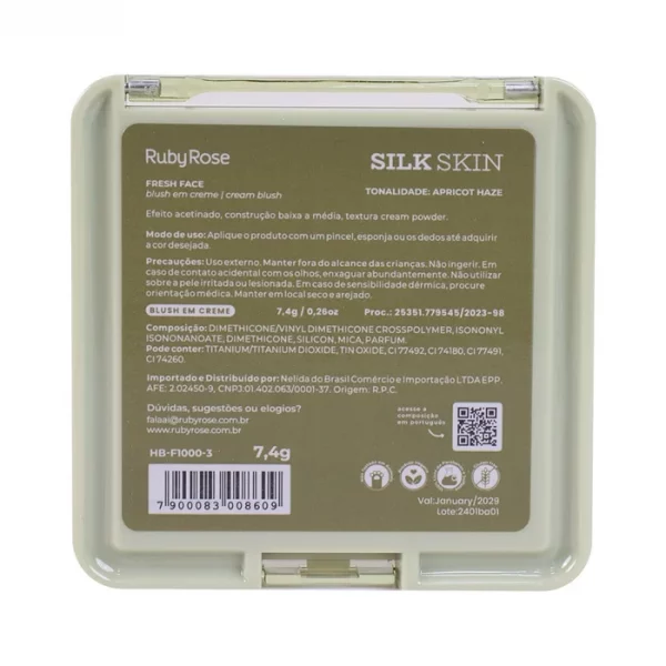 Blush Em Creme Fresh Face Hbf10003 Apricot Haze Silk Skin - Image 3