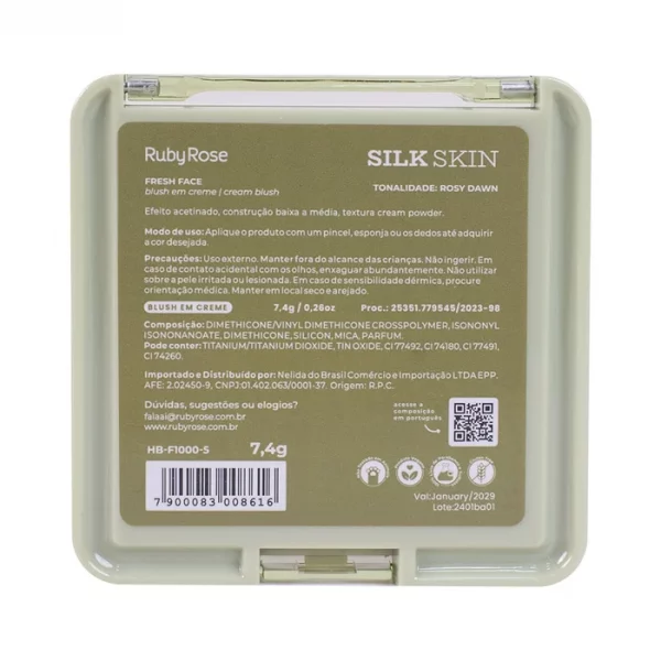 Blush Em Creme Fresh Face Hbf10005 Rosy Dawn Silk Skin - Image 3