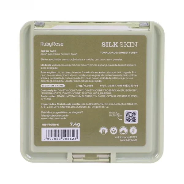 Blush Em Creme Fresh Face Hbf10006 Sunset Flush Silk Skin - Image 3