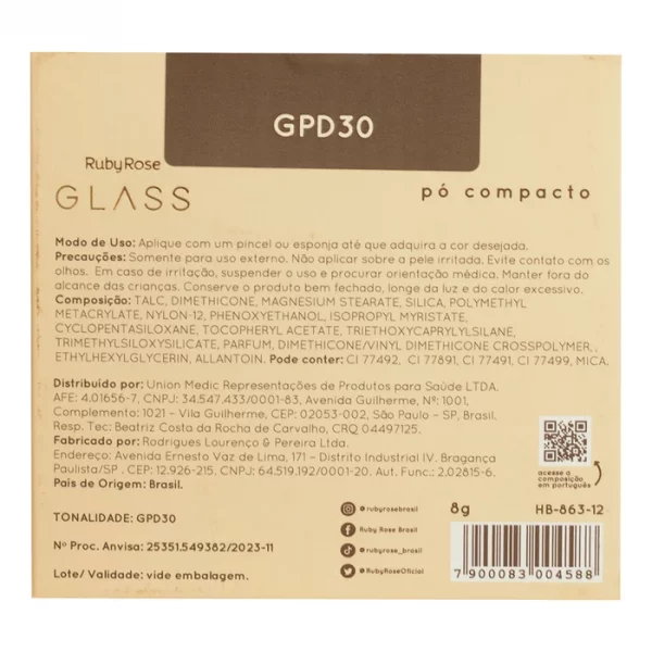 Pó Compacto Gpd30 Glass - Hb86312 - Image 4