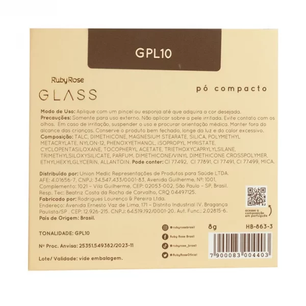 Pó Compacto Gpl10 Glass - Hb8633 - Image 4