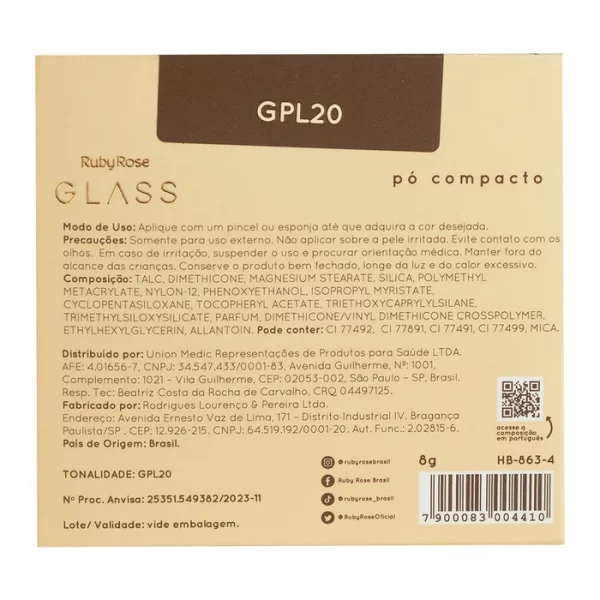 Pó Compacto Gpl20 Glass - Hb8634 - Image 4