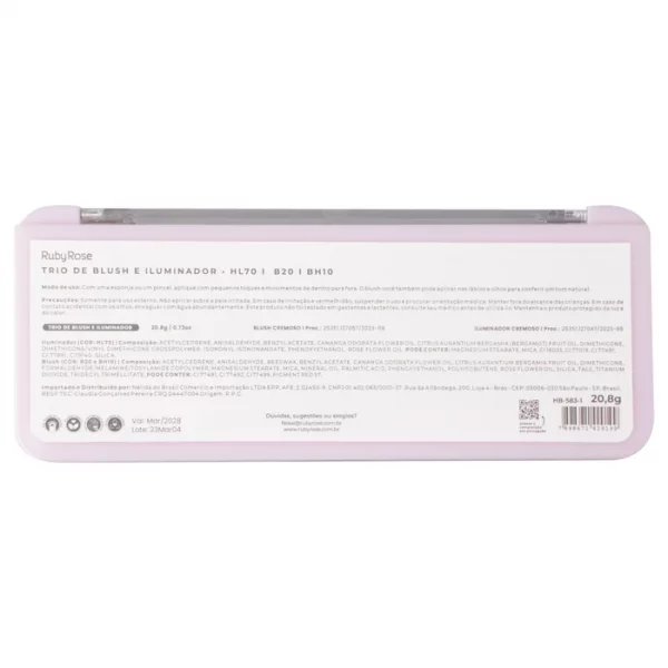 Trio De Blush E Iluminador Hl70 B20 Bh10 Hbf5831 - Image 4